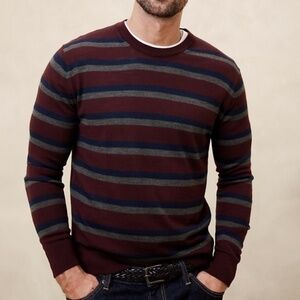 Men’s Red Merino Wool Sweater (Medium) | Banana Republic